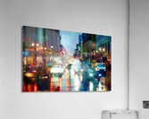 Reflections of New York CIty Streets In The Rain  Acrylic Print