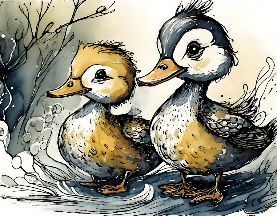 Double Ducks  Print