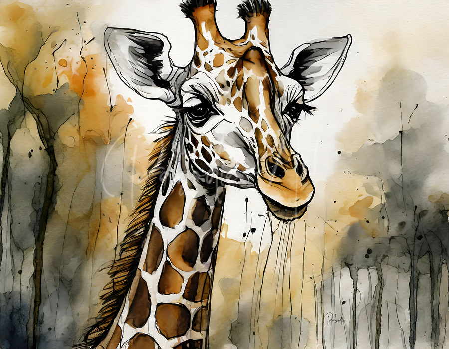 Georgie Giraffe  Print