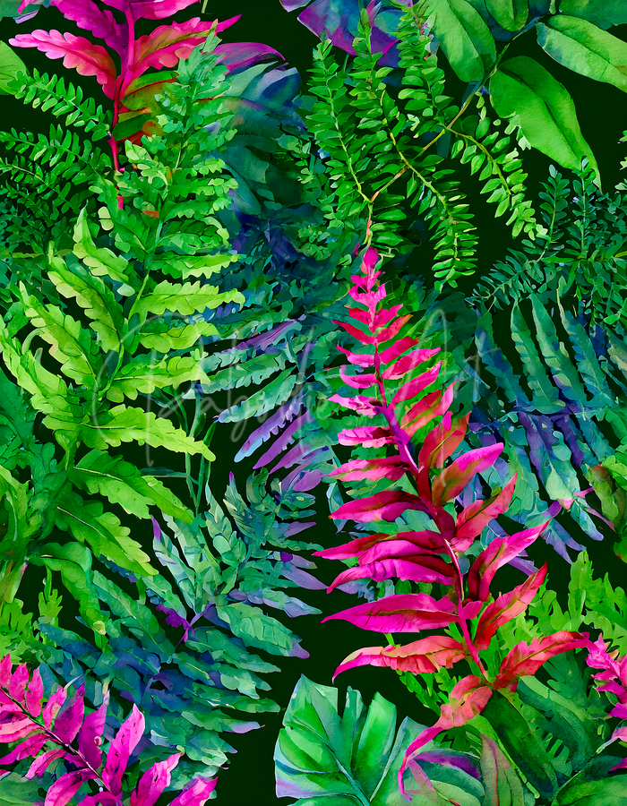 Tropical Leaves II  Print