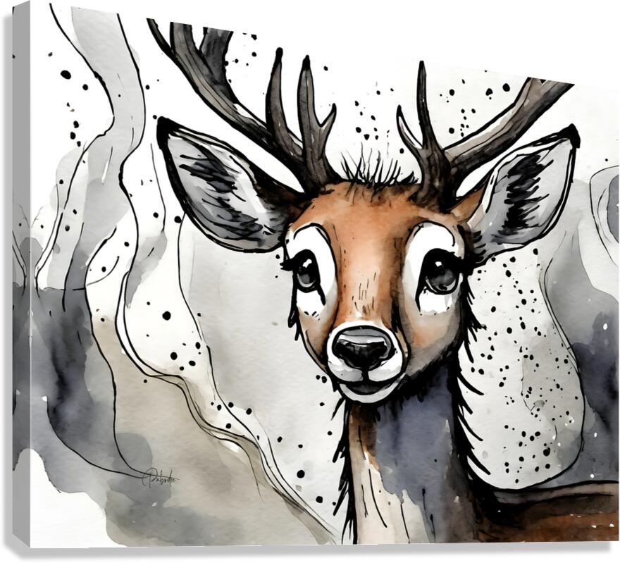 Delightful Deer  Canvas Print