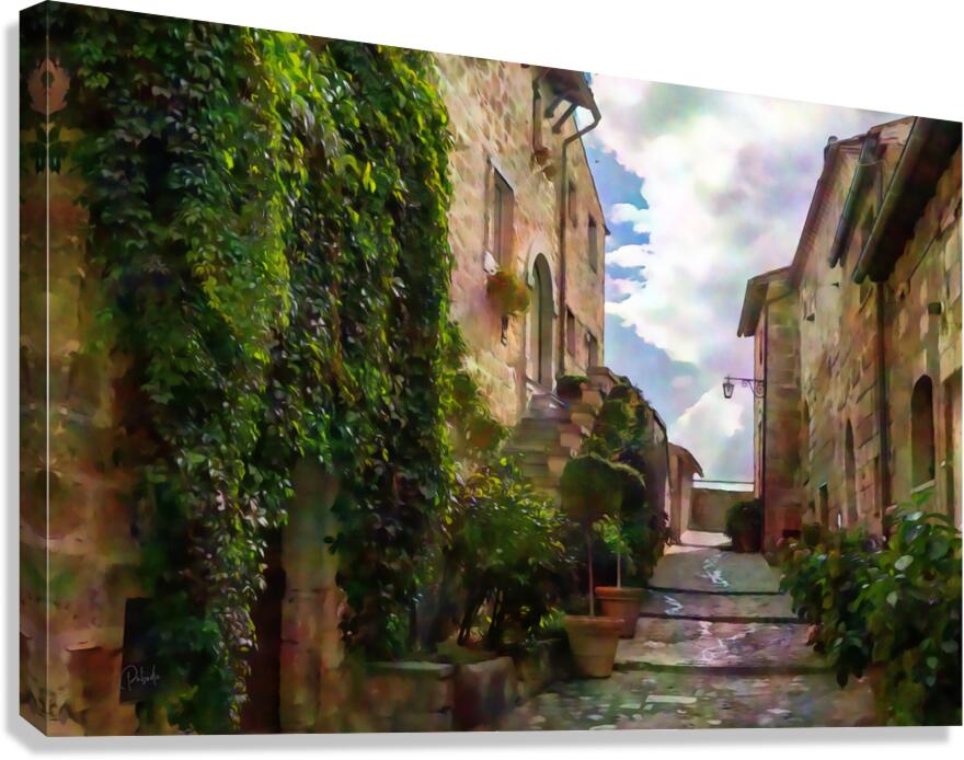 Cobblestone Steps and Stones to the Sky  Canvas Print