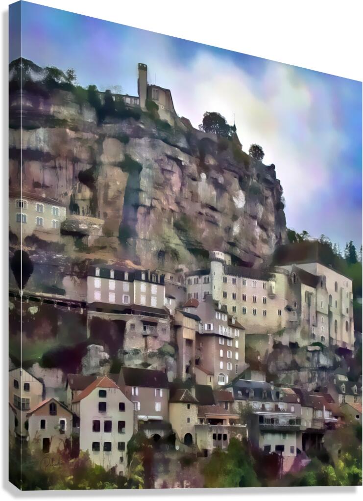 Rocamadour Village in France  Canvas Print