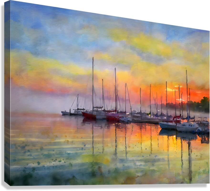 Red Sky in the Morning  Canvas Print