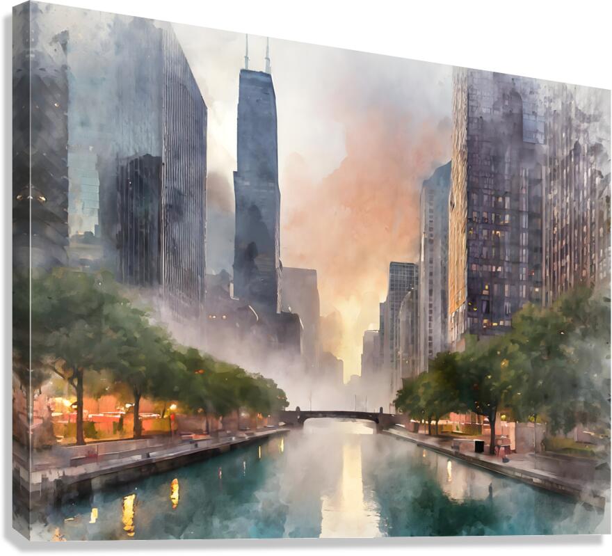 Chicago Riverwalk  Canvas Print