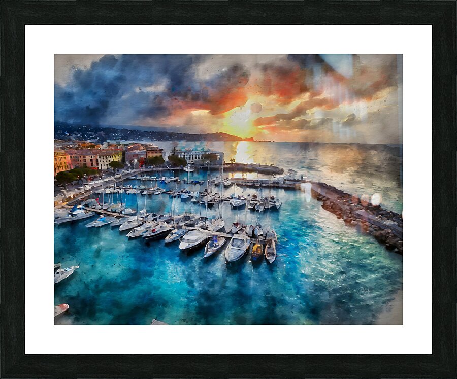Sunrise Over Cannes  Framed Print Print