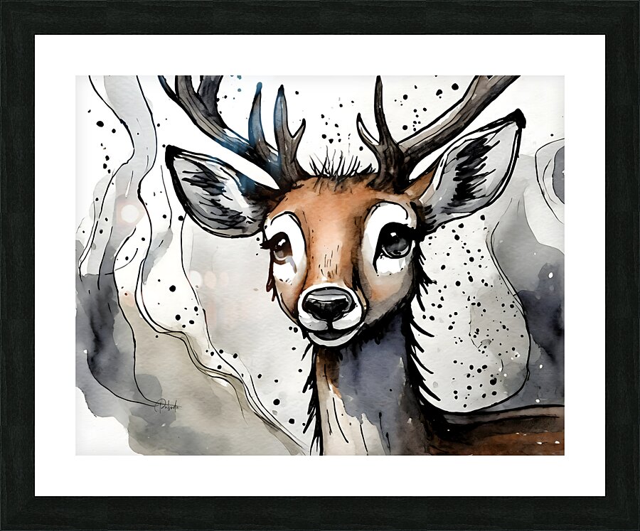Delightful Deer  Framed Print Print