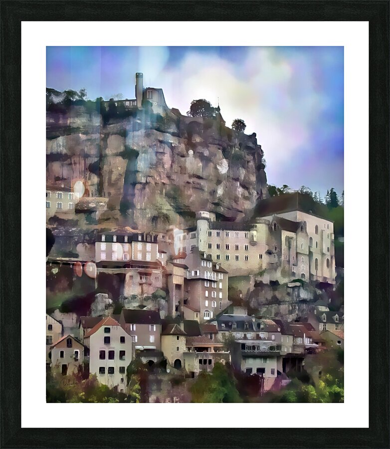 Rocamadour Village in France  Framed Print Print