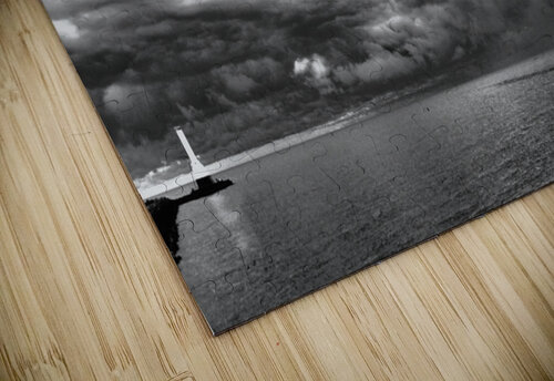 Huron Lighthouse  - Incoming Storm Pabodie Art puzzle