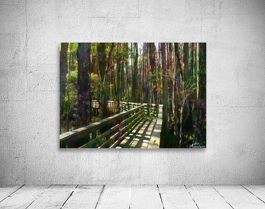Wooden Walk Into Fall by Pabodie Art