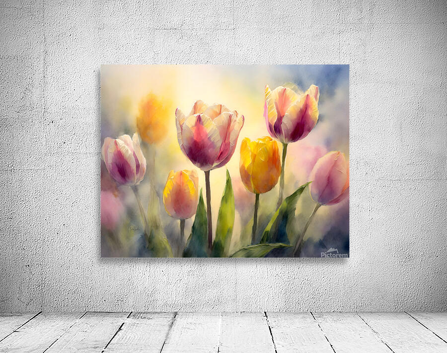 Luminous Tulips by Pabodie Art
