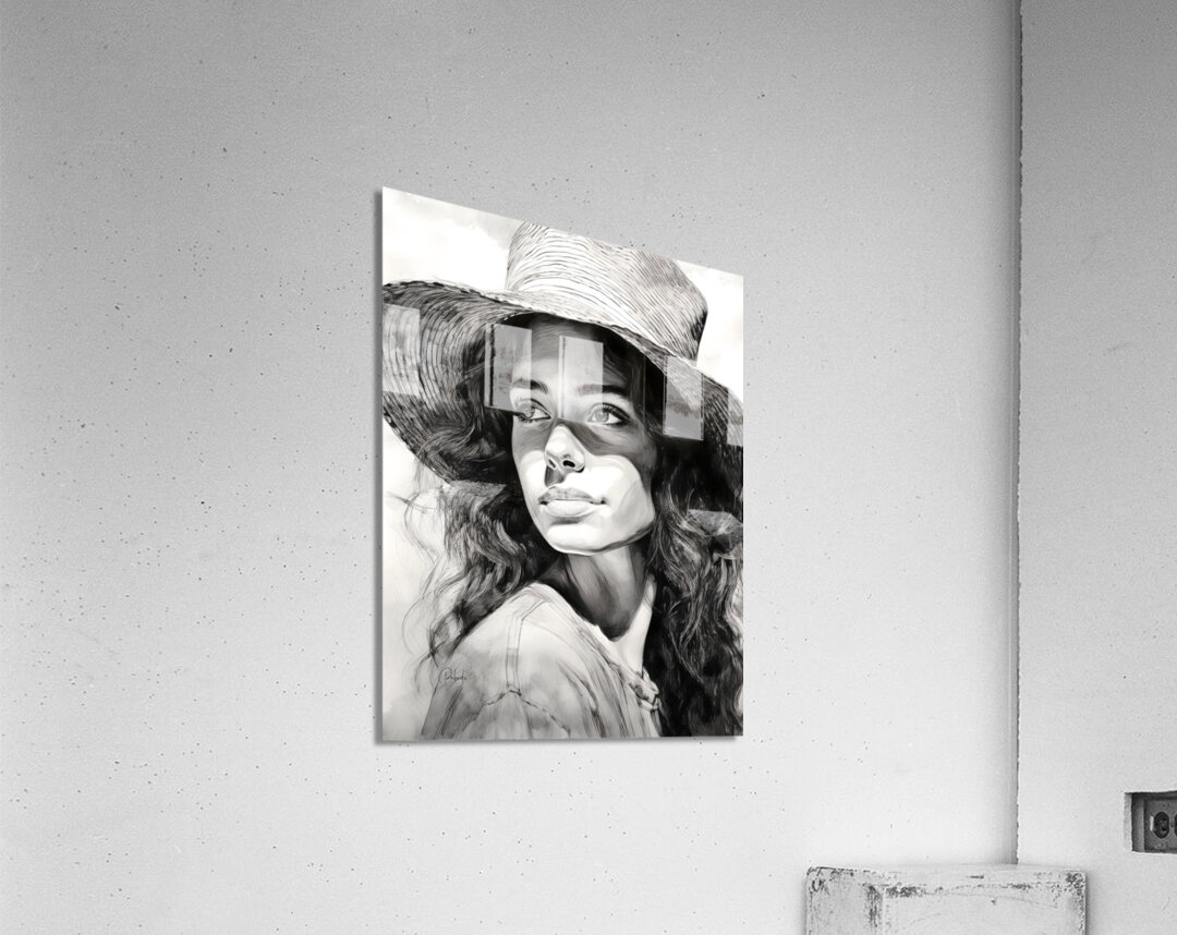 A Womans Casual Glance Acrylic Print