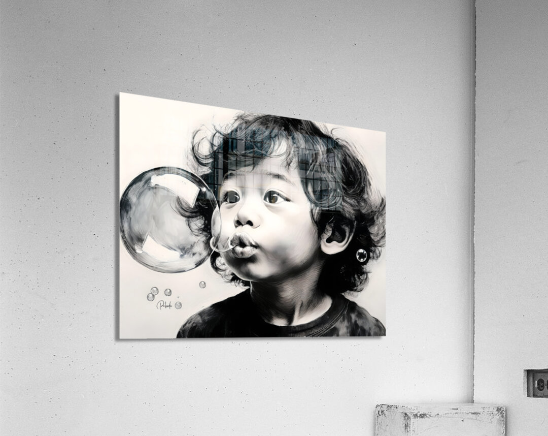 Blowing Bubbles Acrylic Print
