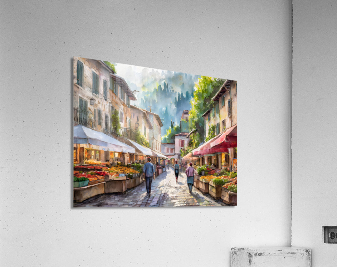 Saturday Morning Farmers Market Acrylic Print
