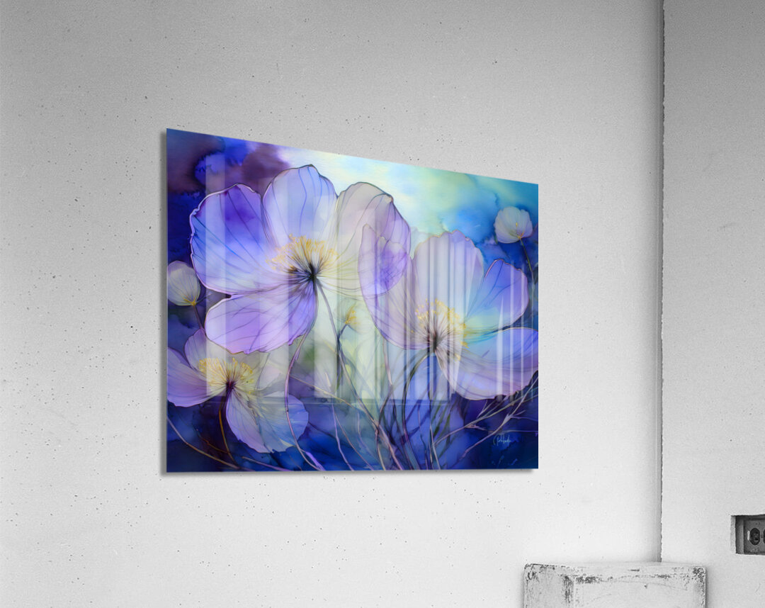 Dancing Viola Watercolor Acrylic Print