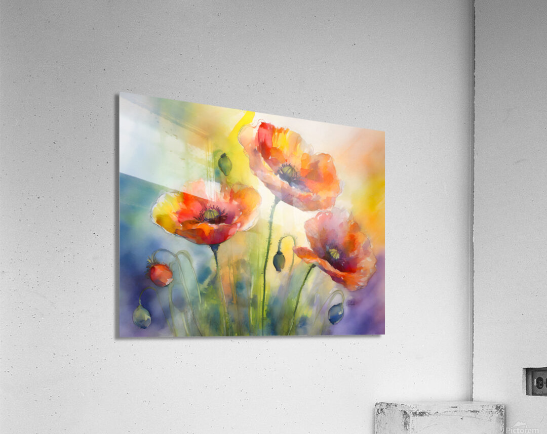 Dancing Poppies  Acrylic Print 