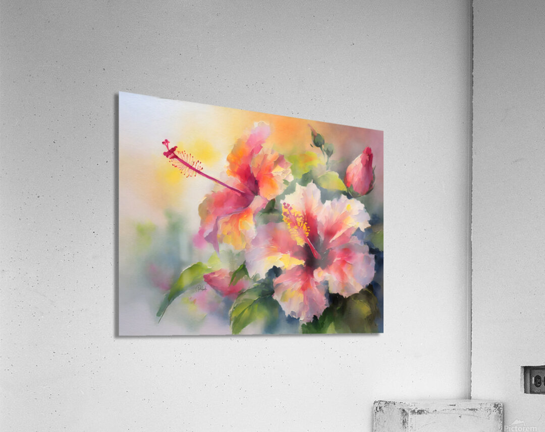 Just For Today Hibiscus  Acrylic Print 