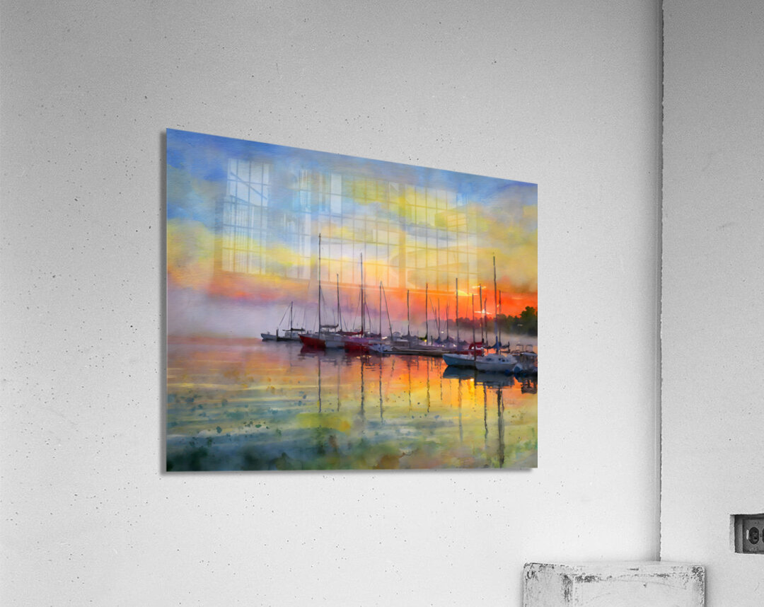 Red Sky in the Morning  Acrylic Print 