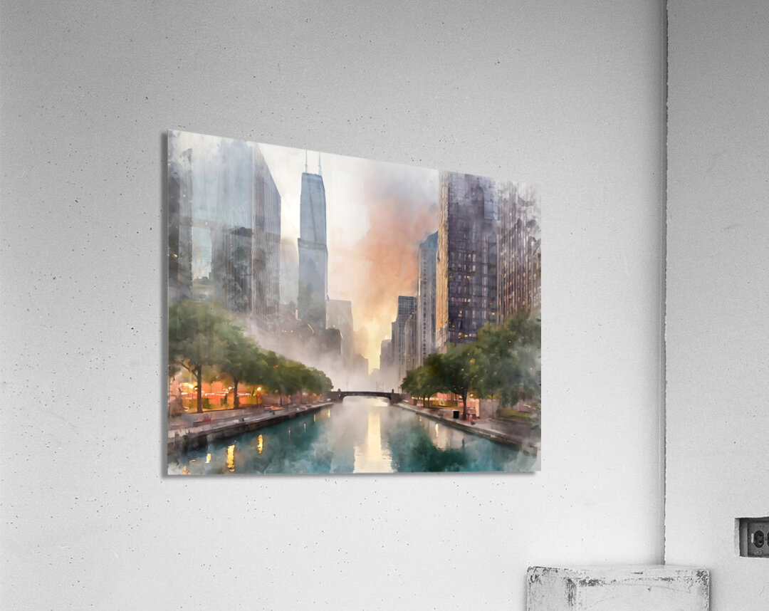 Chicago Riverwalk  Acrylic Print 