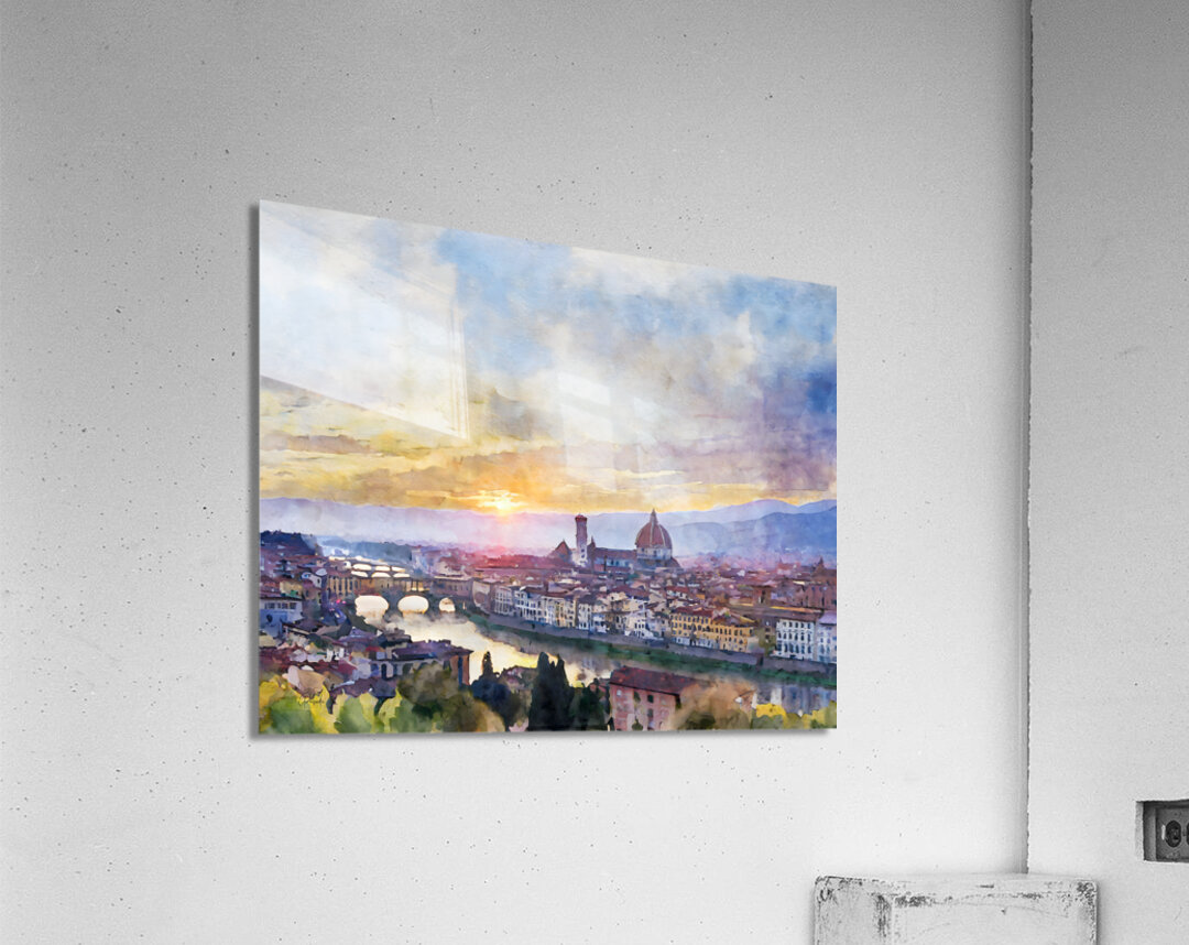 Florence Italy Skyline  Acrylic Print 