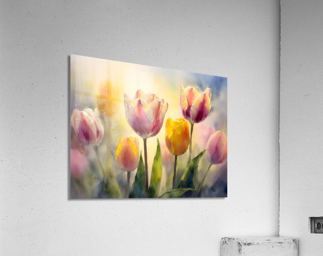Luminous Tulips  Acrylic Print 