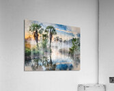 Bayou Sunrise Reflections  Impression acrylique