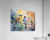 Birds In The Golden Hour  Acrylic Print