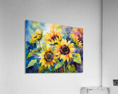 Sunflowers and Colors  Acrylic Print