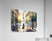 Walking The Streets of Paris  Acrylic Print