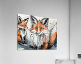 Foxy Friends  Impression acrylique