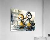Double Ducks  Impression acrylique