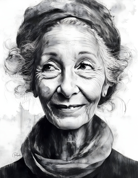 The Half Smile Print