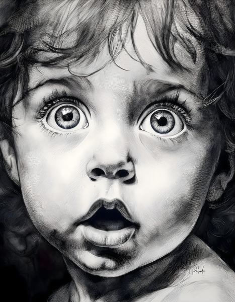 Baby Bright Eyes Print