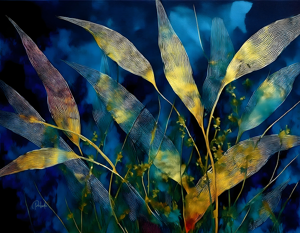 Moonlit Bamboo Print