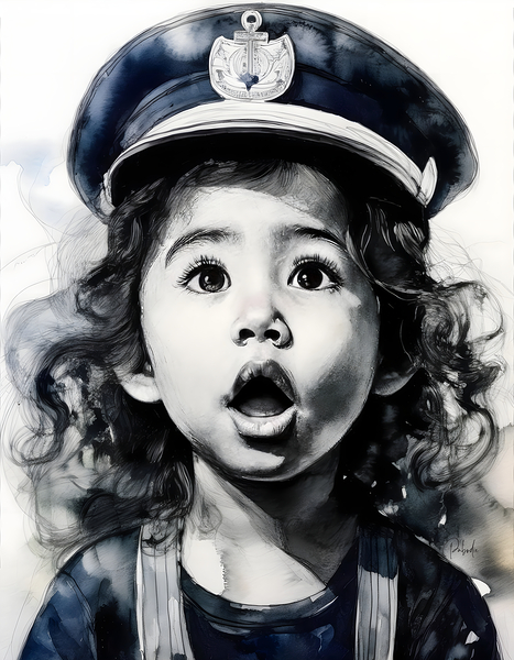 Captain Of Her Ship Print