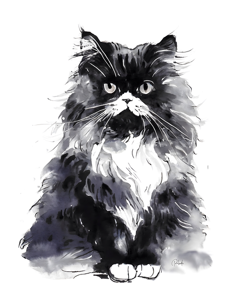 Bad Hair Day Kitty by Pabodie Art