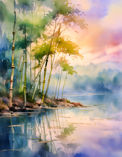 Bamboo Shoreline Print