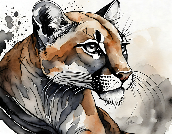 Courageous Cougar by Pabodie Art