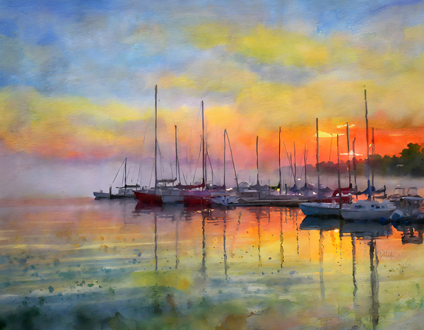 Red Sky in the Morning Print