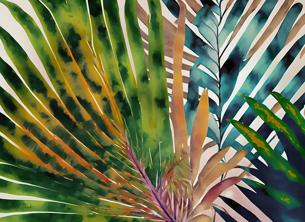 Tropical Palms II by Pabodie Art