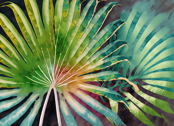 Tropical Palms III by Pabodie Art