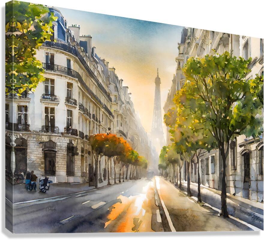 A Paris Morning  Canvas Print