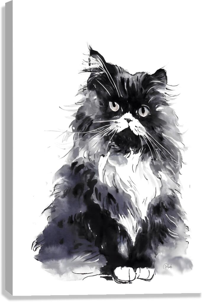 Bad Hair Day Kitty  Impression sur toile