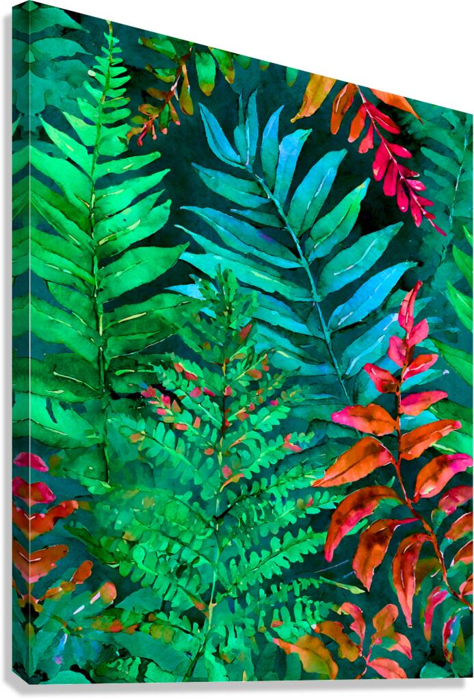 Tropical Leaves I  Impression sur toile