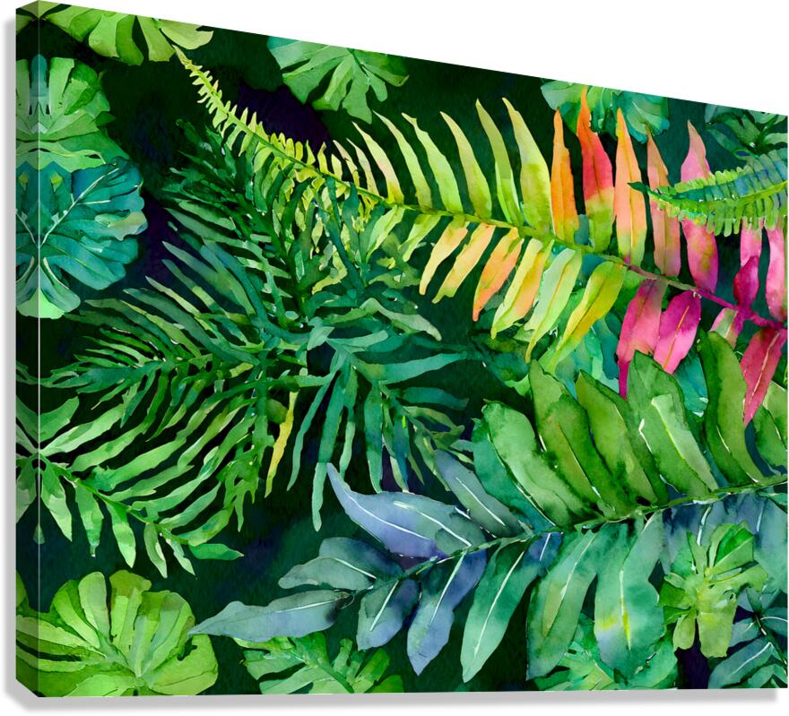 Tropical Leaves III  Impression sur toile