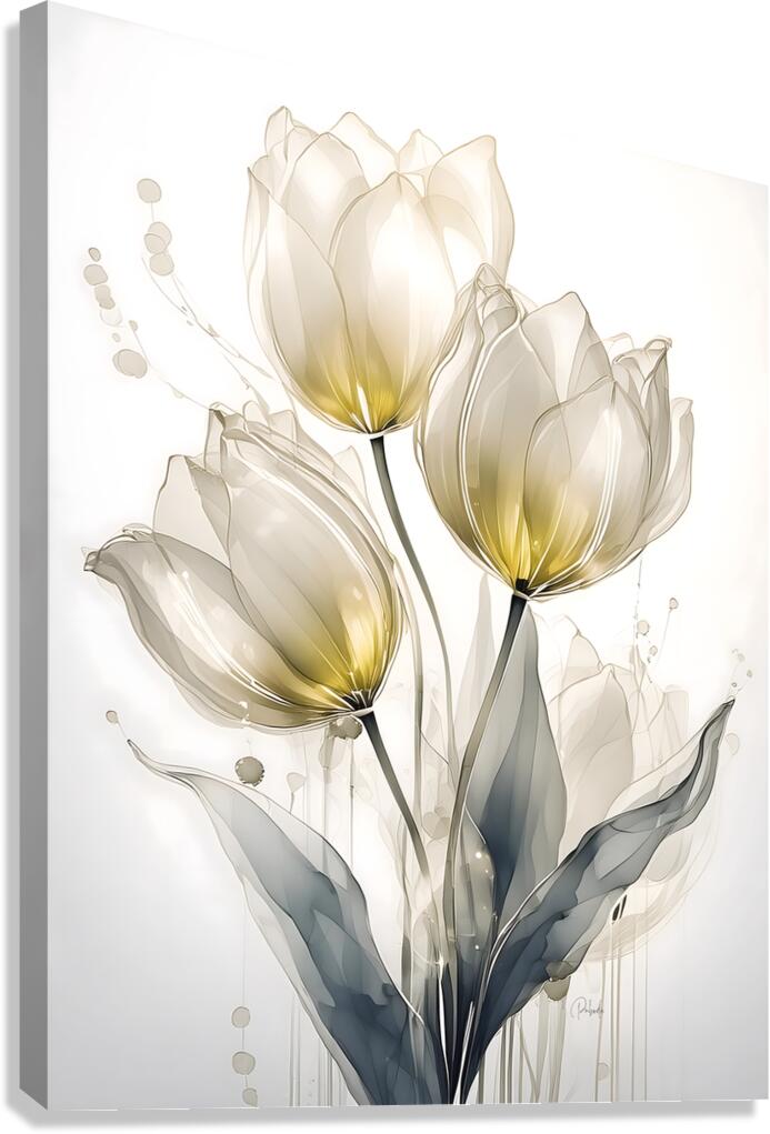 Golden Tulips  Canvas Print