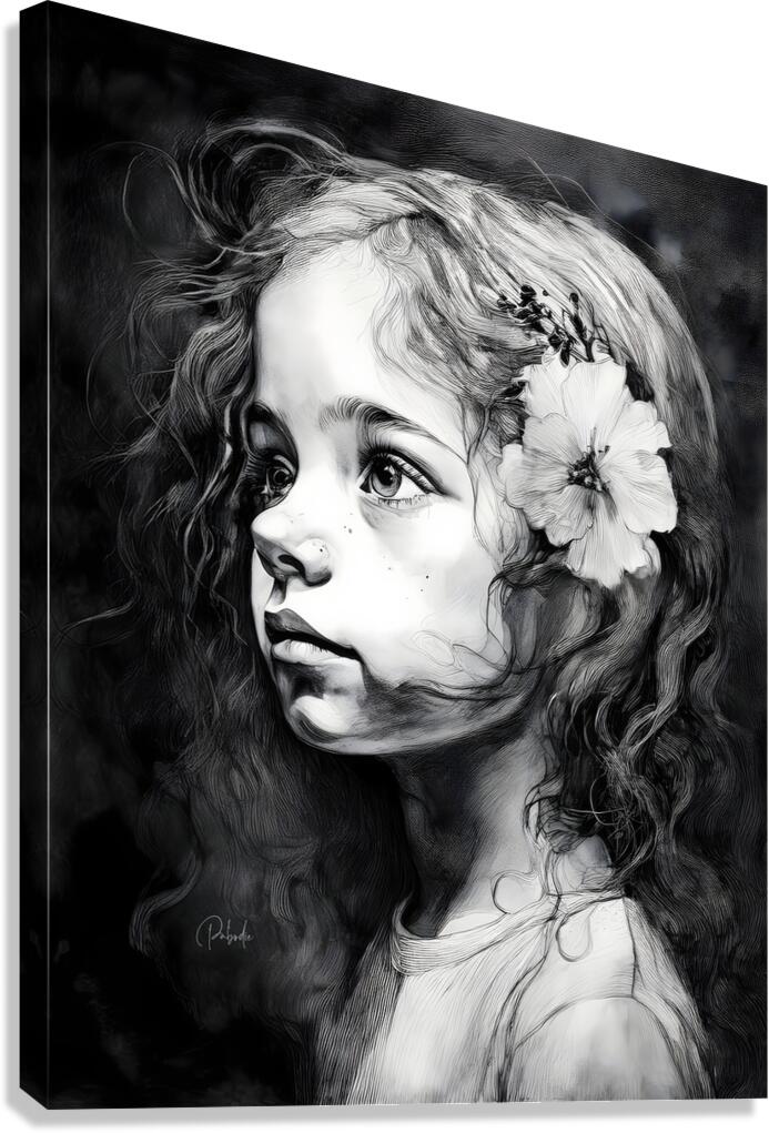 Windswept Curls Canvas Print