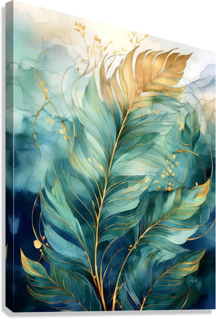 Flowing Palms Canvas Print