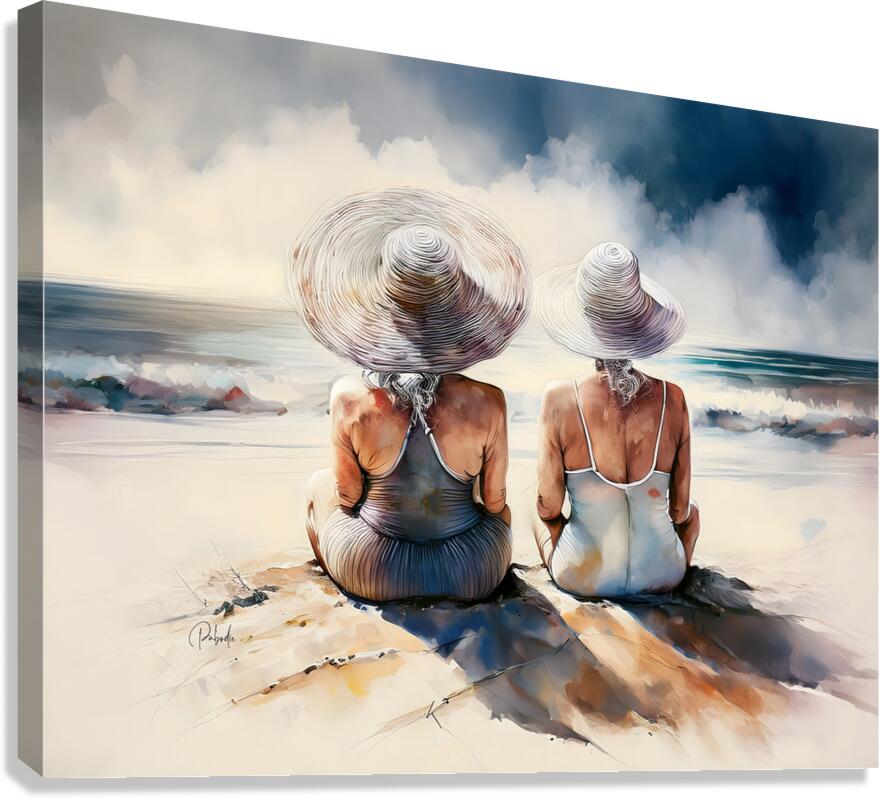 Beach Meditation Canvas Print