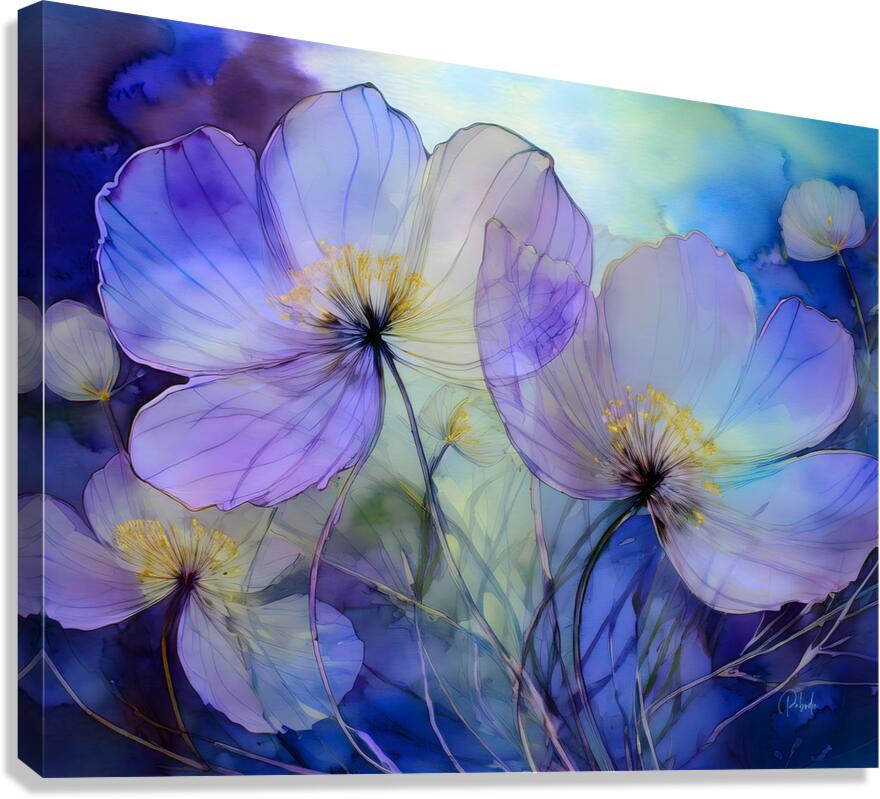 Dancing Viola Watercolor Canvas Print